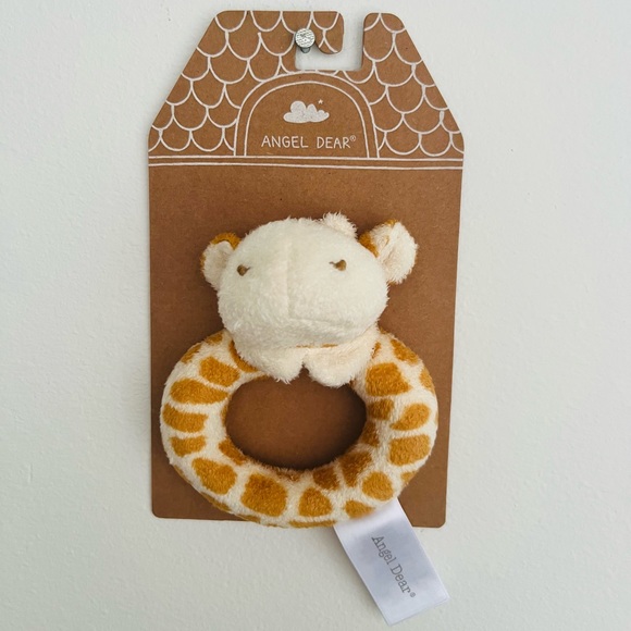 Angel Dear Ring Rattle, Tan Giraffe NWT - Picture 3 of 4